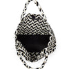 London Large Woven Tote - Tri Mix Black, Tan & White preneLOVE®