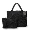 London Woven Large Tote - Nero (Black & Metallic Black) preneLOVE®