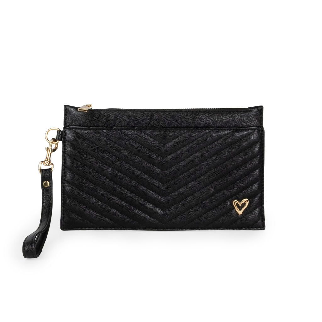 NEW: Aberdeen Wristlet Clutch - Black preneLOVE®