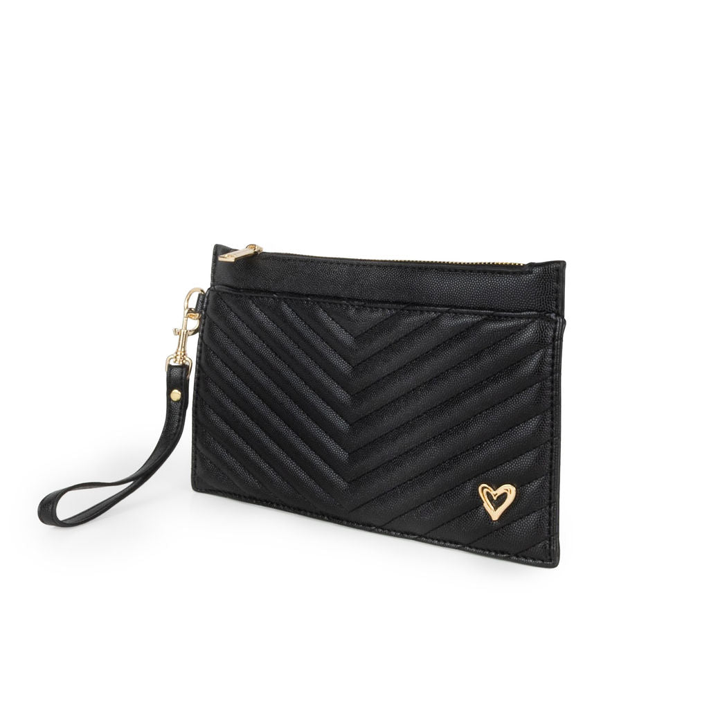 NEW: Aberdeen Wristlet Clutch - Black preneLOVE®