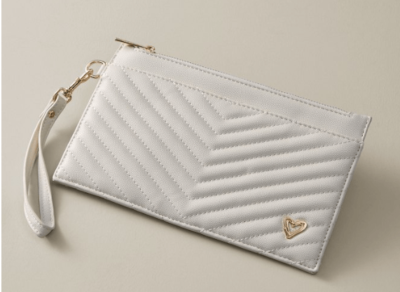 NEW: Aberdeen Wristlet Clutch - Cream preneLOVE®