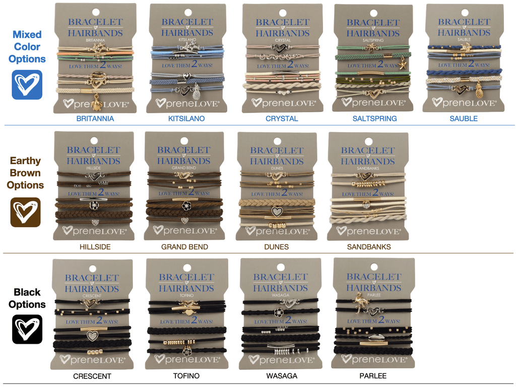 NEW: Assorted BRACELET HAIRBANDS (Ship March 2025) preneLOVE®