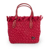 NEW: Barrie Mini Woven Tote (Fringe Top) - Cranberry Red preneLOVE®