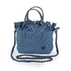 NEW Barrie Mini Woven Tote (Fringe Top) - Denim preneLOVE®