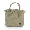 NEW: Barrie Mini Woven Tote (Fringe Top) - Khaki preneLOVE®