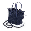 NEW: Barrie Mini Woven Tote (Fringe Top) - Navy preneLOVE®