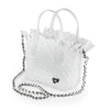 NEW: Barrie Mini Woven Tote (Fringe Top) - White preneLOVE®