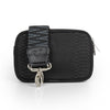 NEW: Black Snake - embossed Dual Zipper Belt/Crossbody Bag preneLOVE®