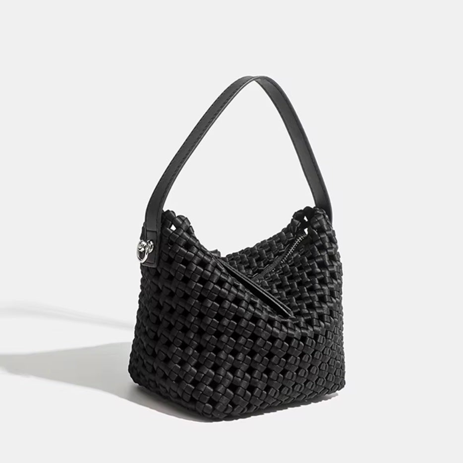 NEW: Bordon Small Woven Tote - Black preneLOVE®