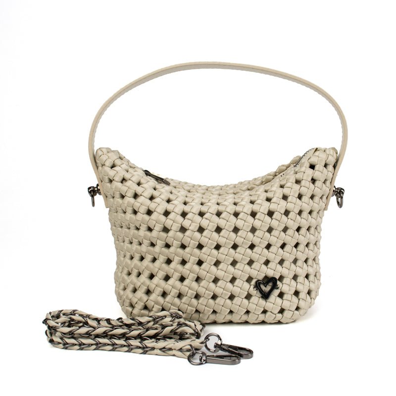 NEW: Bordon Small Woven Tote - Bone preneLOVE®