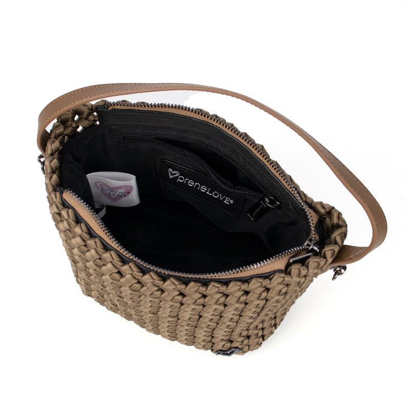 NEW: Bordon Small Woven Tote - Dark Khaki preneLOVE®