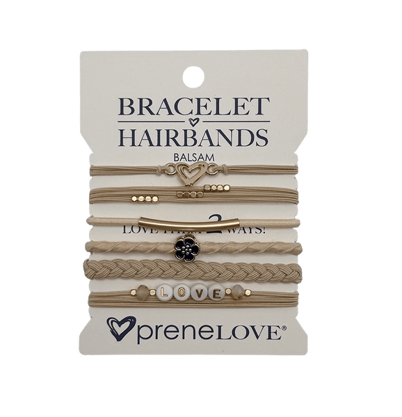 NEW: BRACELET HAIRBANDS - Balsam - Cream (Arrive mid Jan 2026) preneLOVE®