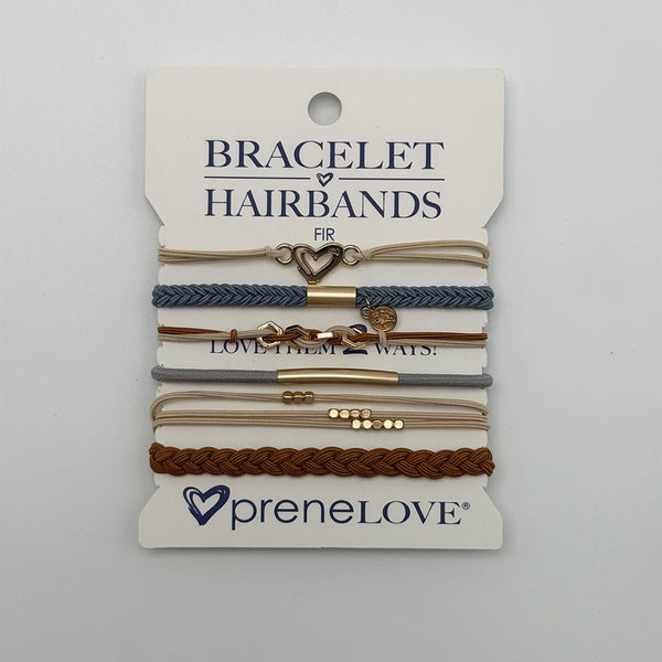 NEW: BRACELET HAIRBANDS - Fir - Cream, Brown & Blue (Arrive mid Jan 2026) preneLOVE®