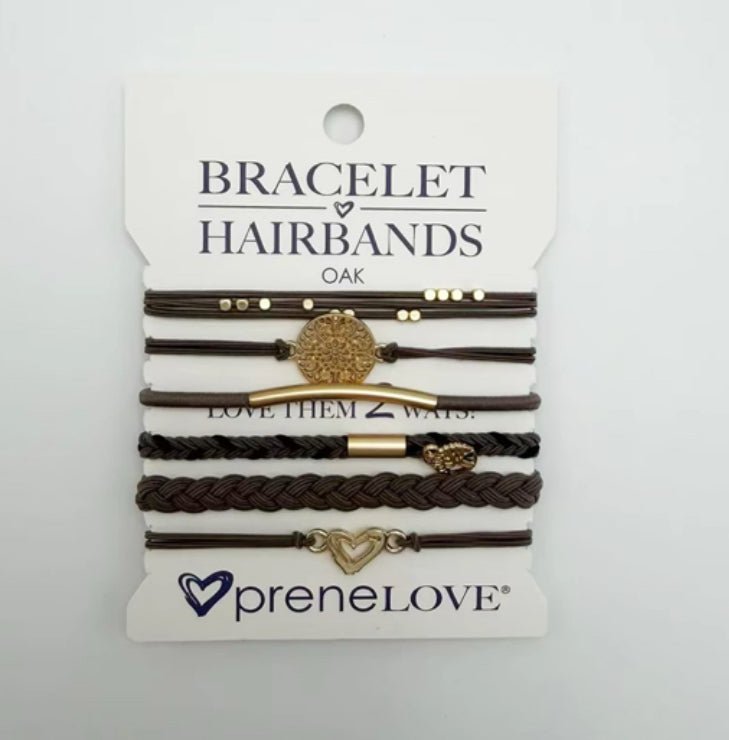 NEW: BRACELET HAIRBANDS - Oak - Brown & Gold (Arrives mid Jan 2026) preneLOVE®