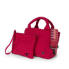 NEW: Brandon Small Woven Tote - Cranberry Red preneLOVE®