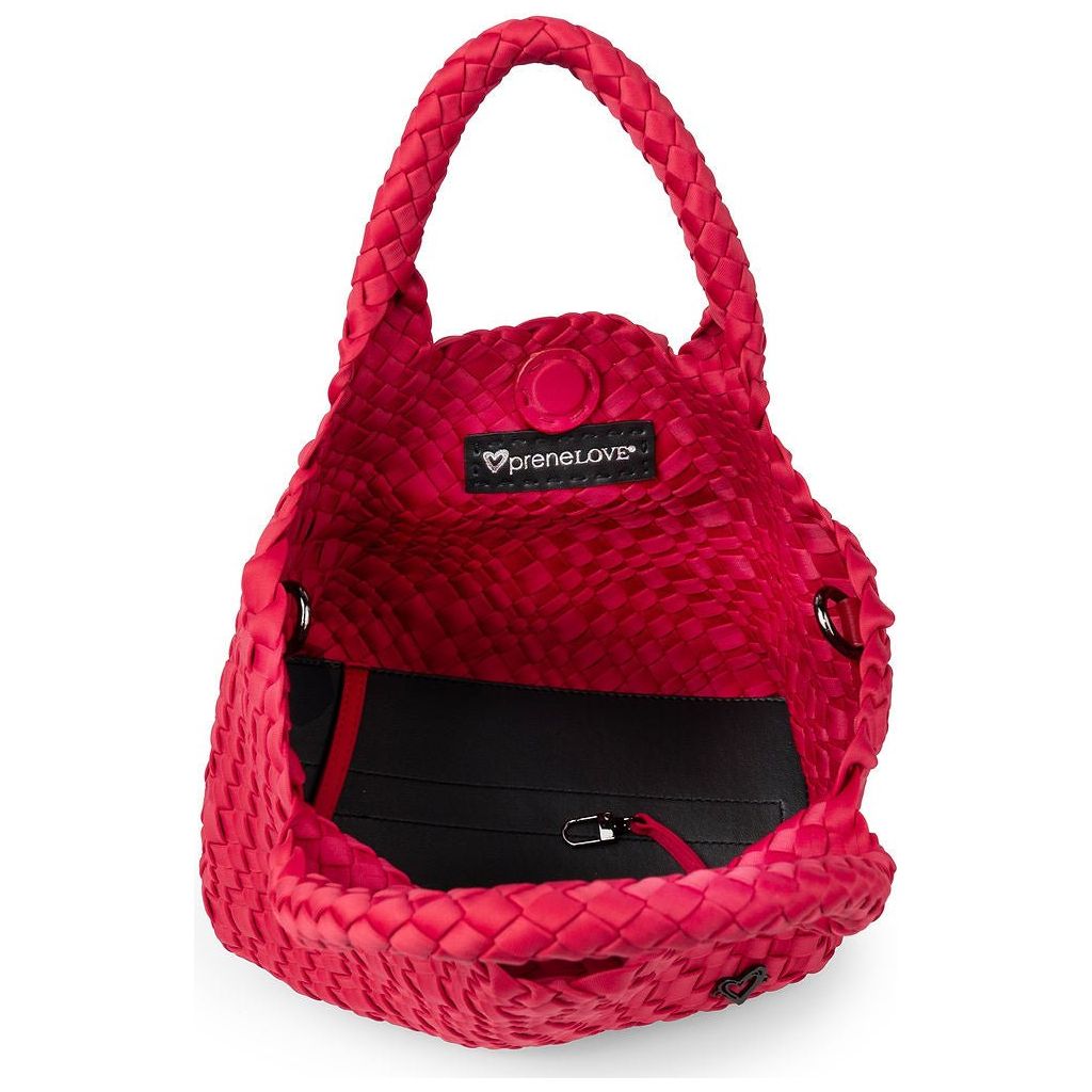 NEW: Brandon Small Woven Tote - Cranberry Red preneLOVE®