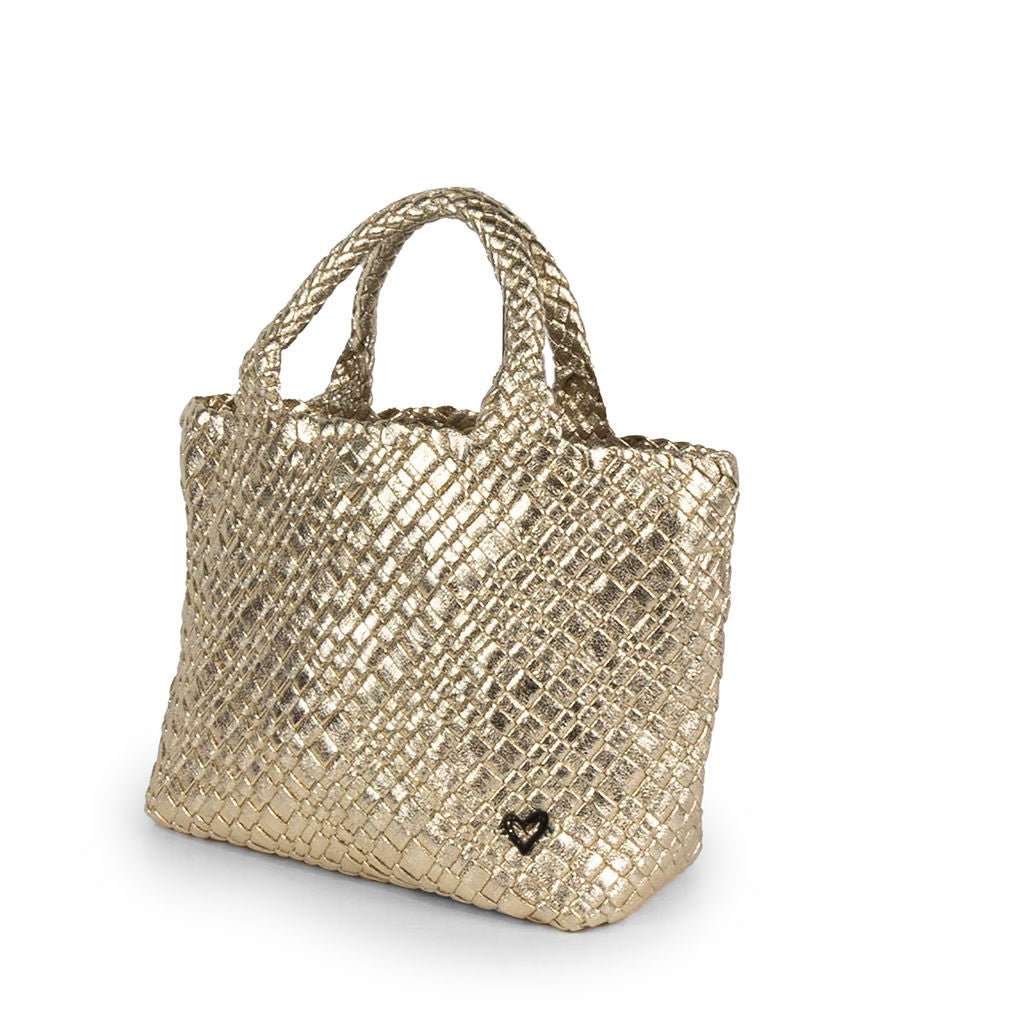 NEW: Brandon Small Woven Tote - Gold preneLOVE®