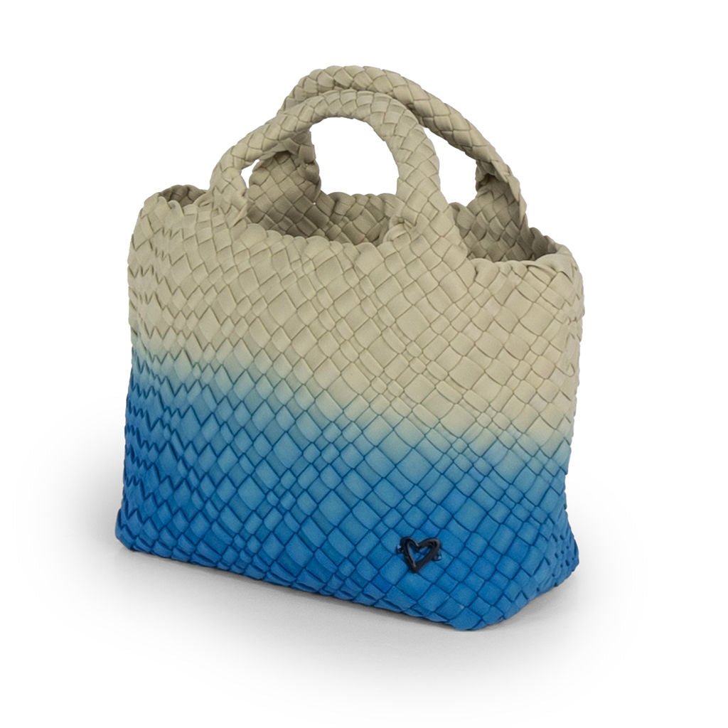 NEW: Brandon Small Woven Tote - Ombre Blue preneLOVE®