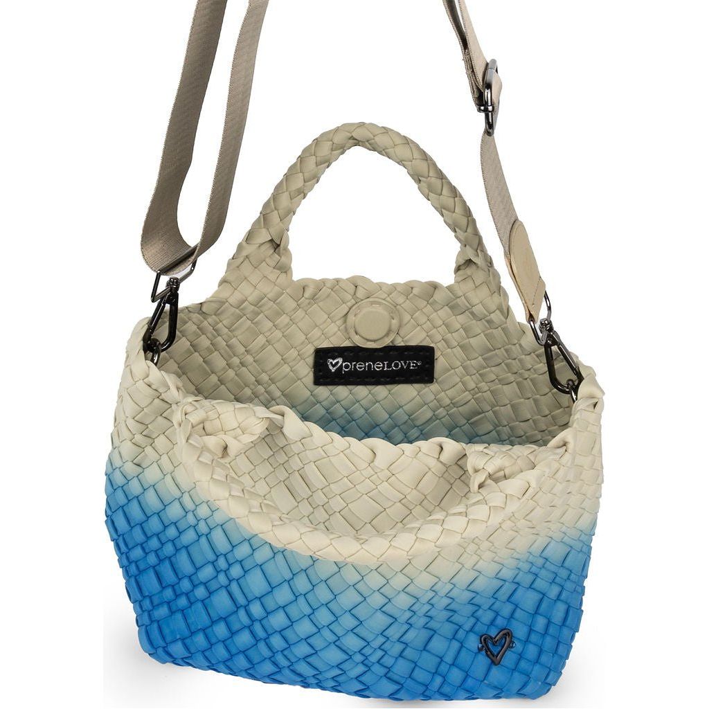 NEW: Brandon Small Woven Tote - Ombre Blue preneLOVE®