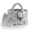 NEW: Brandon Small Woven Tote - Silver preneLOVE®