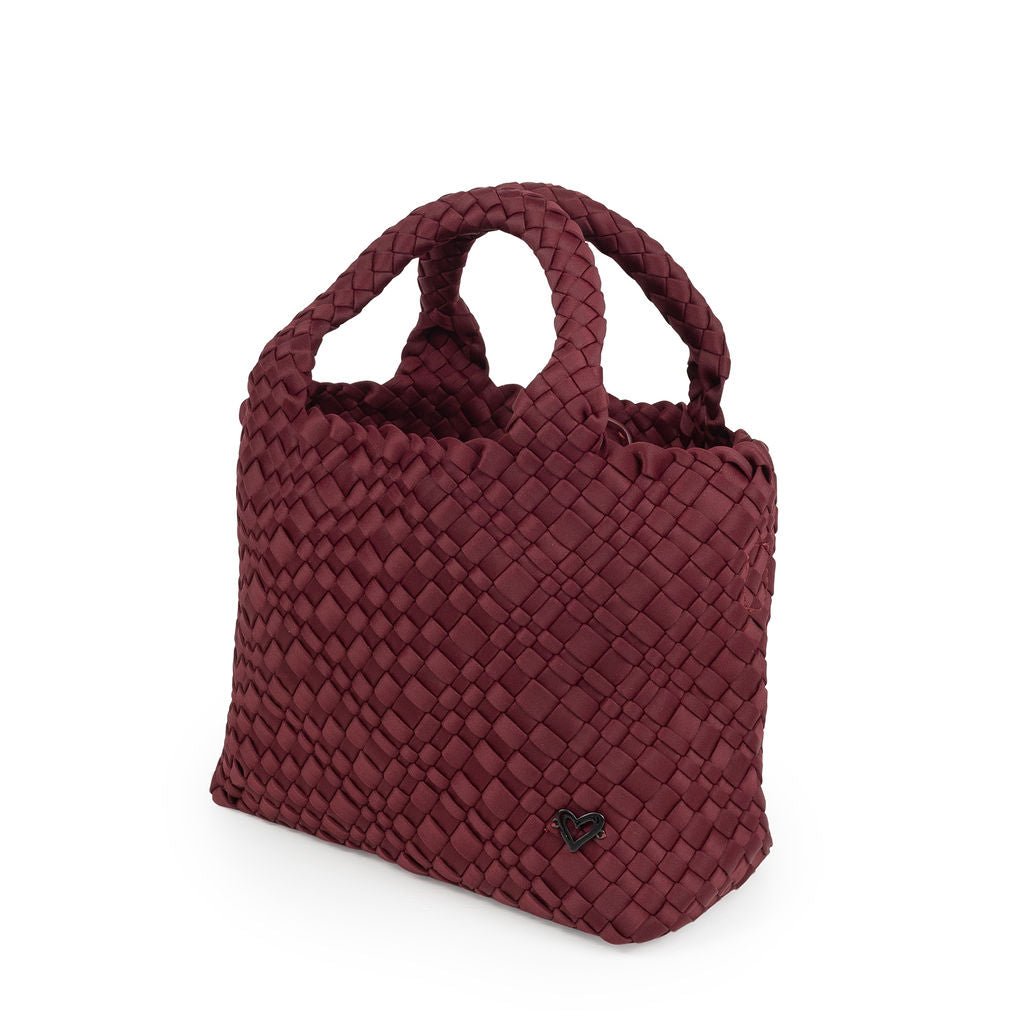 NEW: Brandon Small Woven Tote - Wine preneLOVE®