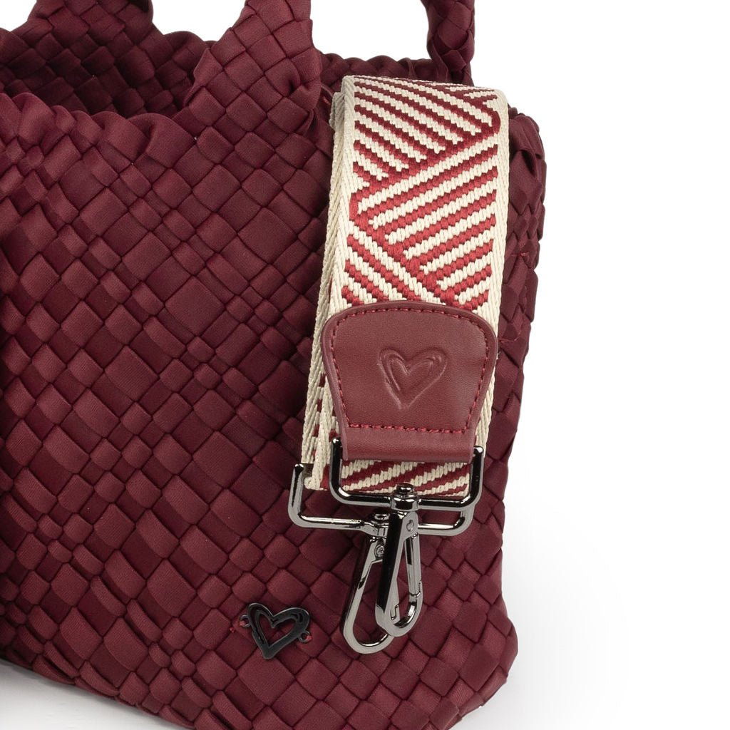 NEW: Brandon Small Woven Tote - Wine preneLOVE®