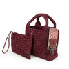 NEW: Brandon Small Woven Tote - Wine preneLOVE®