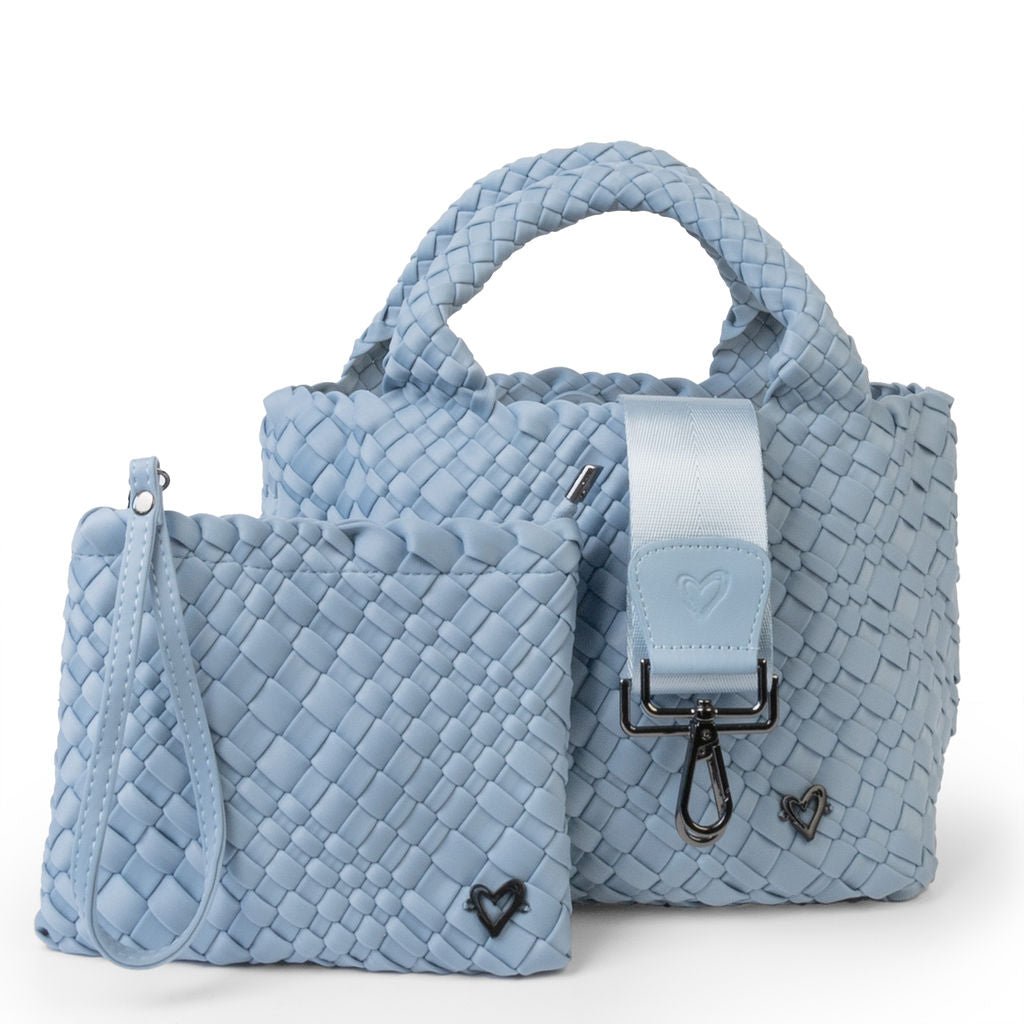 NEW Brandon Woven Small Tote - Sky Blue preneLOVE®