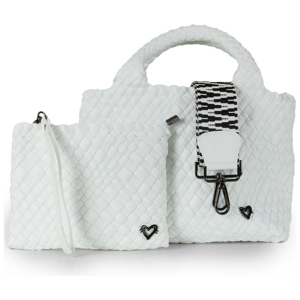 NEW Brandon Woven Small Tote - White preneLOVE®