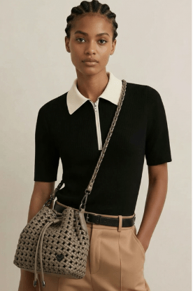 NEW: Brant Woven Hand-Knotted Bucket Bag preneLOVE®