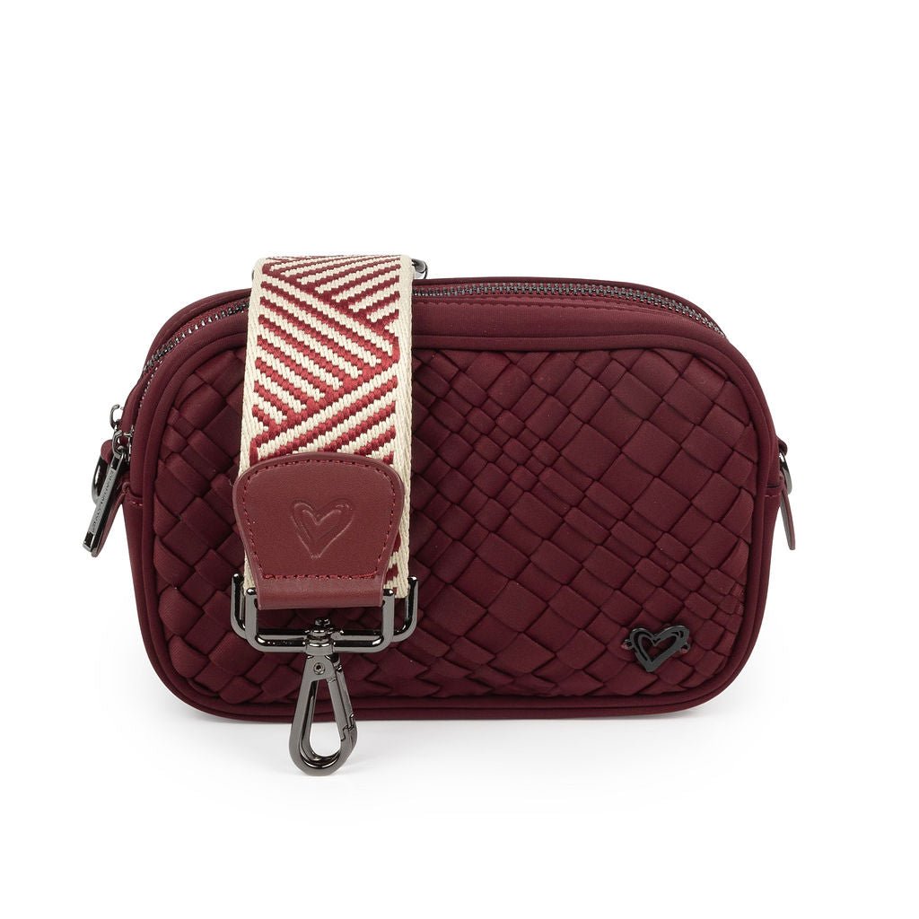 NEW: Caledon Woven Crossbody - Wine preneLOVE®