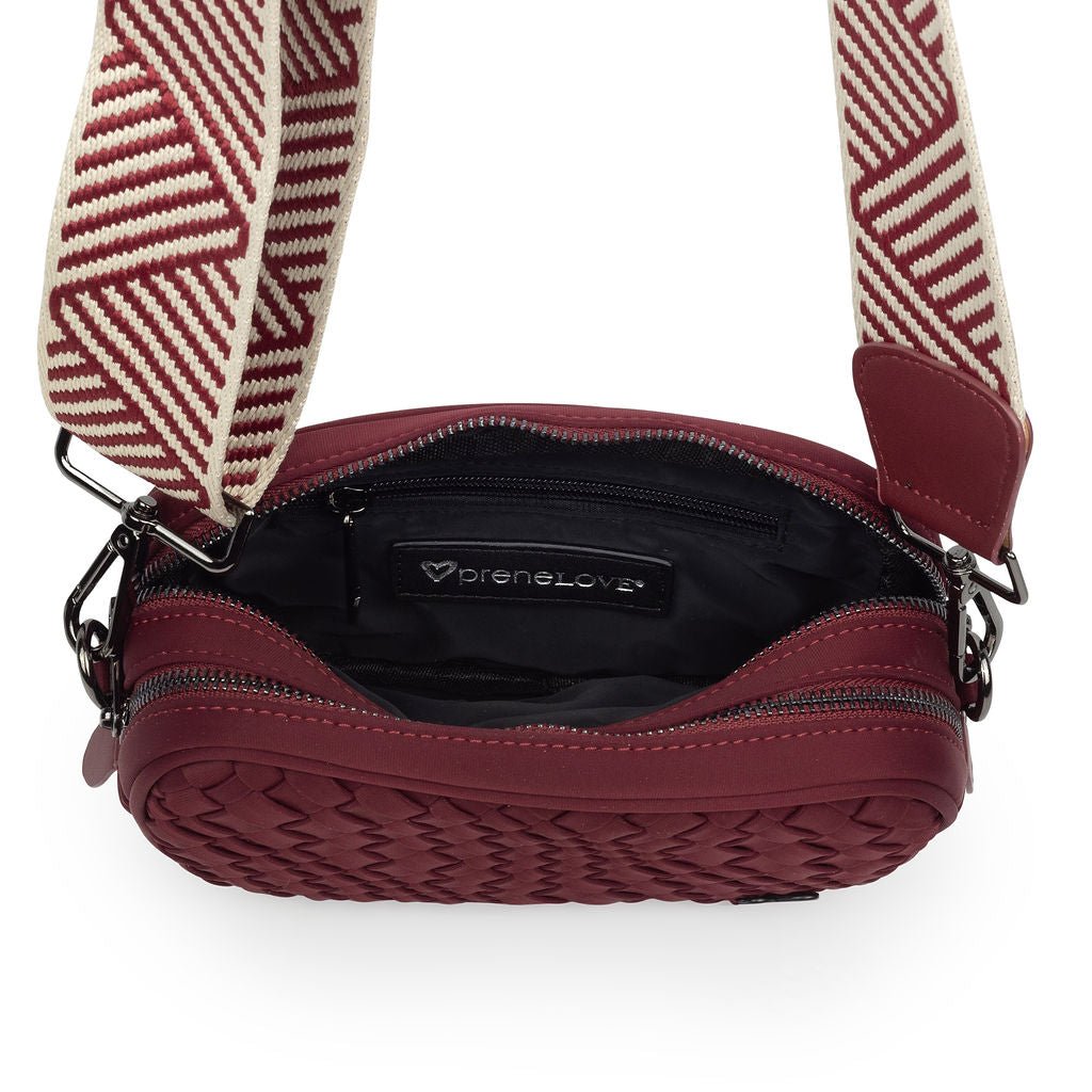 NEW: Caledon Woven Crossbody - Wine preneLOVE®