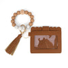 NEW: Calgary Vegan Leather Bracelet Card Case - Tan Scalloped preneLOVE®