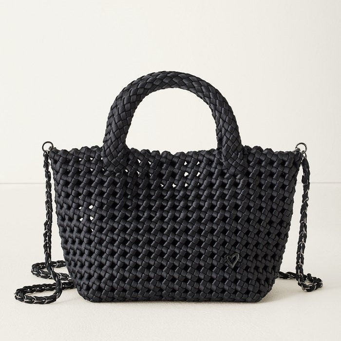 NEW: Cambridge Small Hand - knotted Tote - Black preneLOVE®
