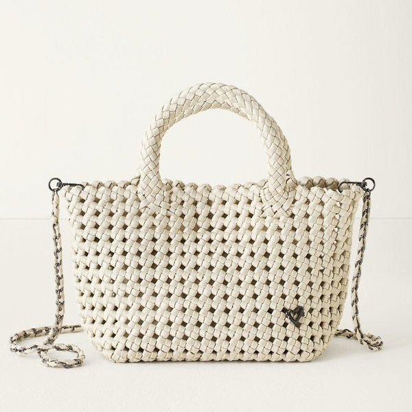 NEW: Cambridge Small Hand - knotted Tote - Bone preneLOVE®