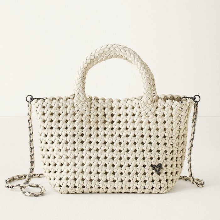 NEW: Cambridge Small Hand - knotted Tote - Bone preneLOVE®