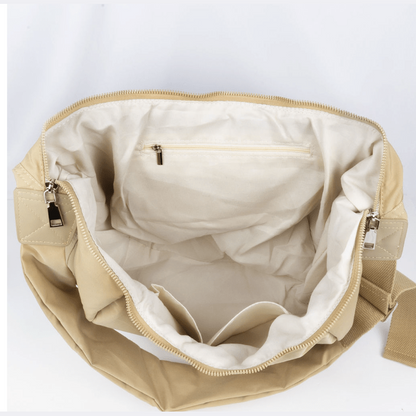 NEW: Cana Crescent Crossbody - Khaki Camel preneLOVE®