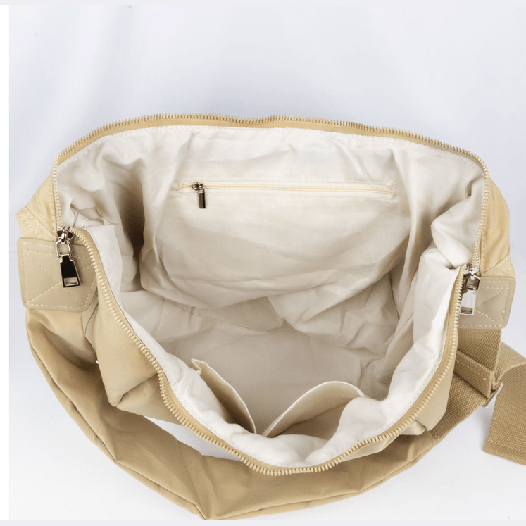 NEW: Cana Crescent Crossbody - Khaki Camel preneLOVE®