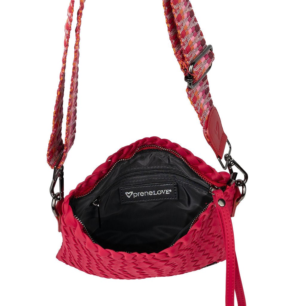 NEW: Charlotte Woven Crossbody - Cranberry Red preneLOVE®