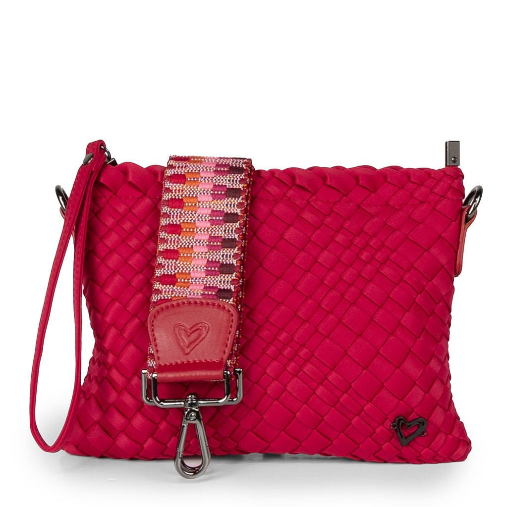 NEW: Charlotte Woven Crossbody - Cranberry Red preneLOVE®