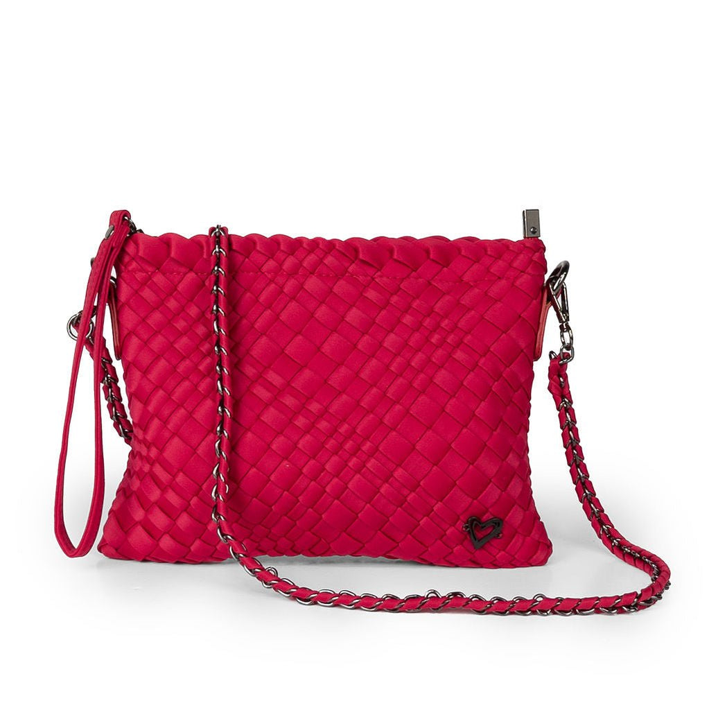 NEW: Charlotte Woven Crossbody - Cranberry Red preneLOVE®