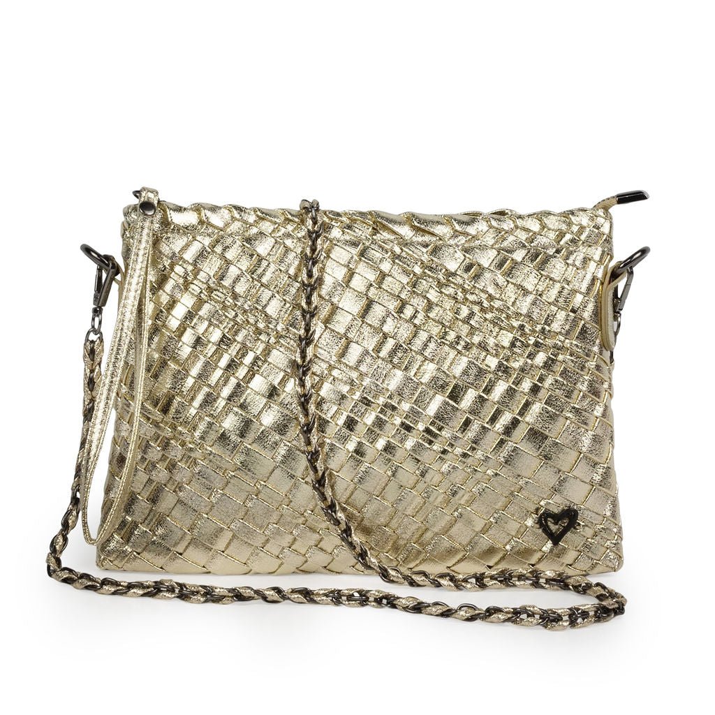 NEW: Charlotte Woven Crossbody - Gold preneLOVE®