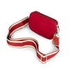 NEW: Cranberry Red Snake - embossed Dual Zipper Belt/Crossbody Bag preneLOVE®