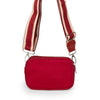 NEW: Cranberry Red Snake - embossed Dual Zipper Belt/Crossbody Bag preneLOVE®