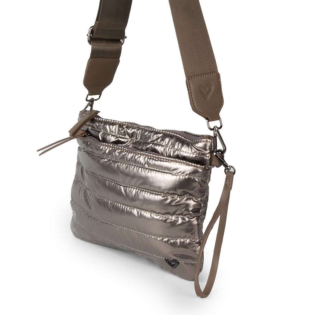 NEW: Delta Puffer Belt/Crossbody Bag - Bronze preneLOVE®