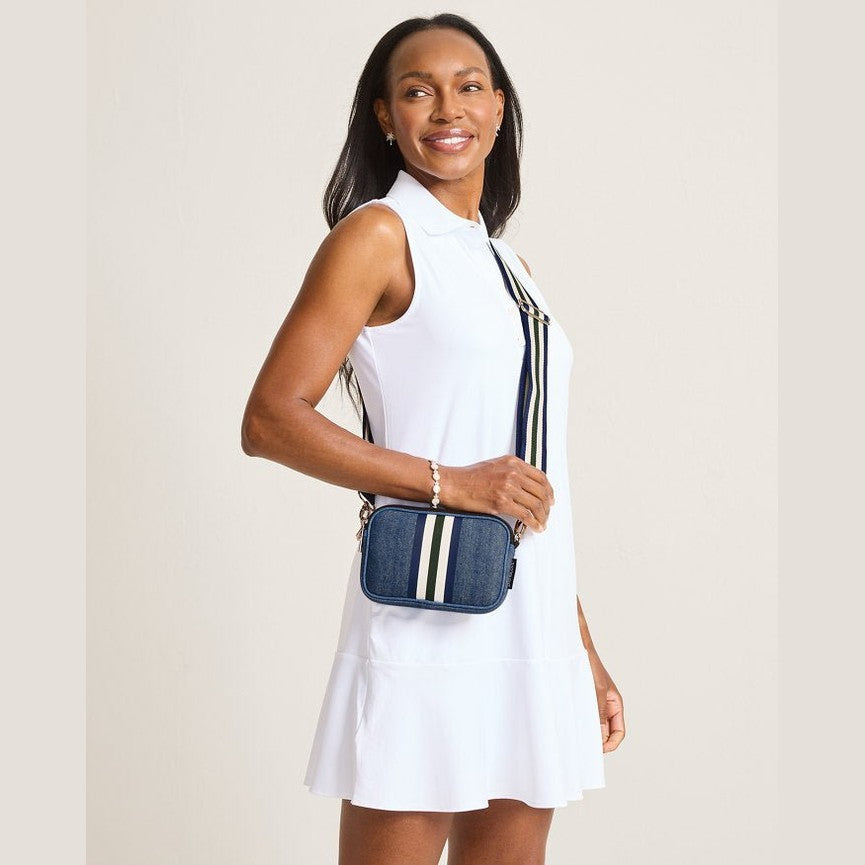 NEW: Denim Dual Zipper Belt/Crossbody Bag preneLOVE®