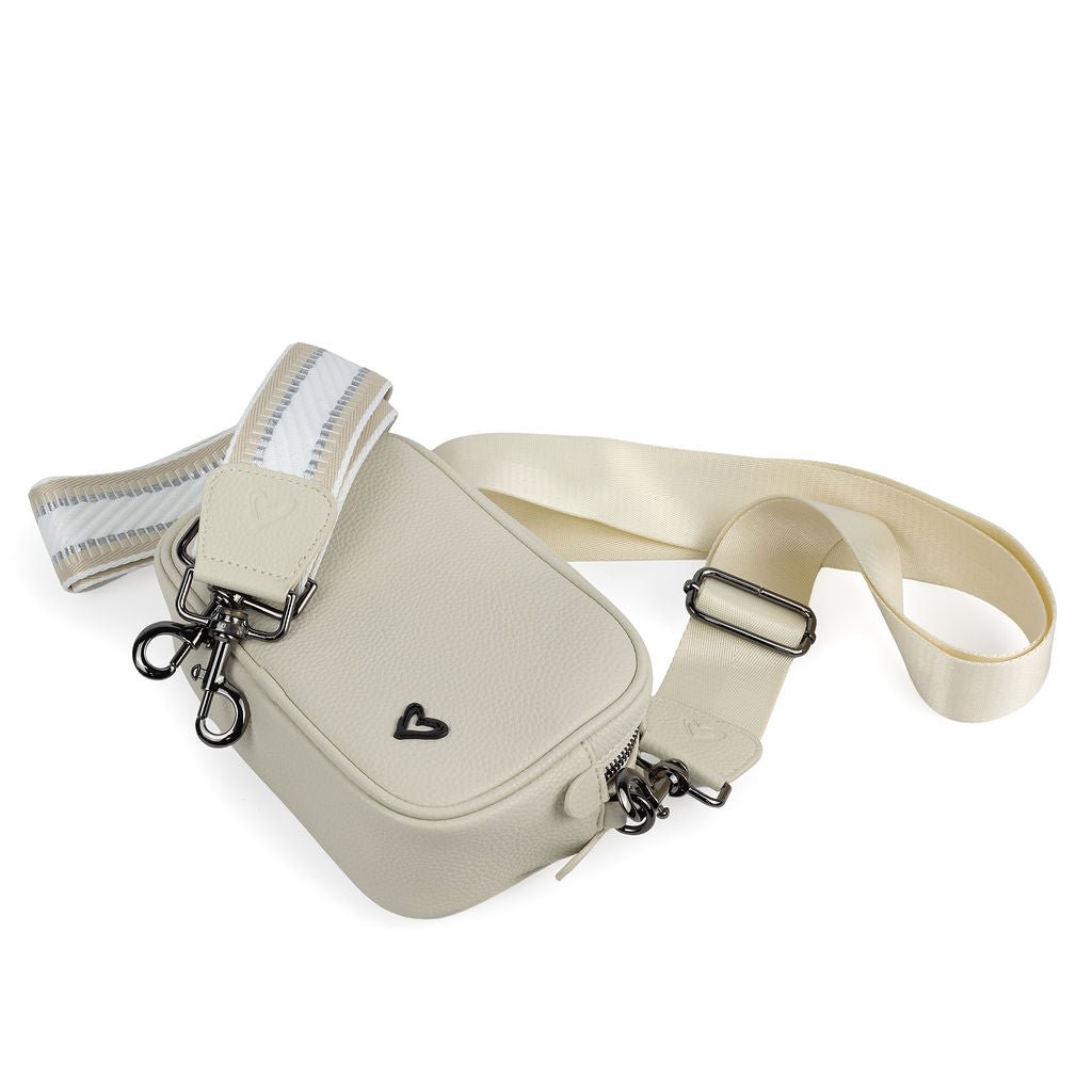 NEW: Durham Vegan Leather Crossbody - Cream preneLOVE®