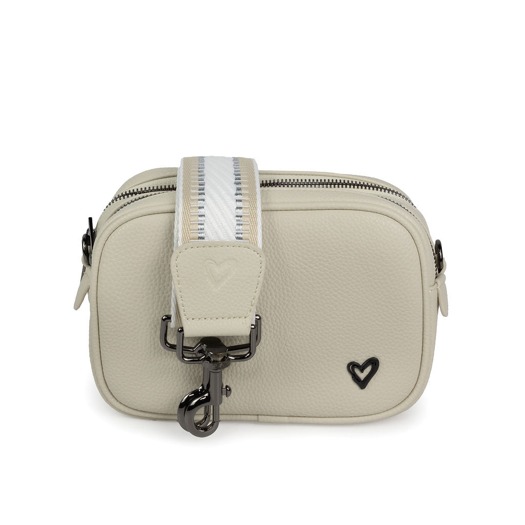 NEW: Durham Vegan Leather Crossbody - Cream preneLOVE®