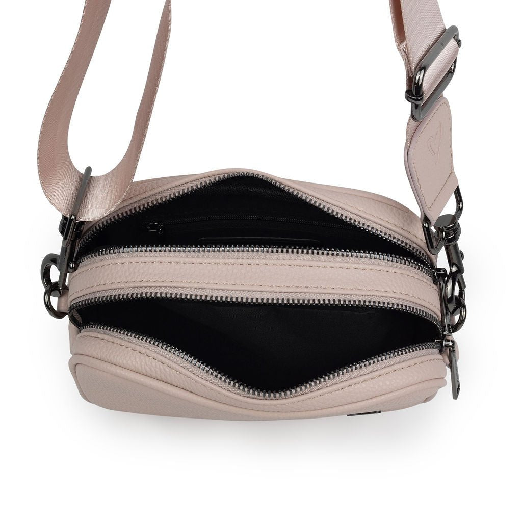 NEW: Durham Vegan Leather Crossbody - Dusty Pink preneLOVE®