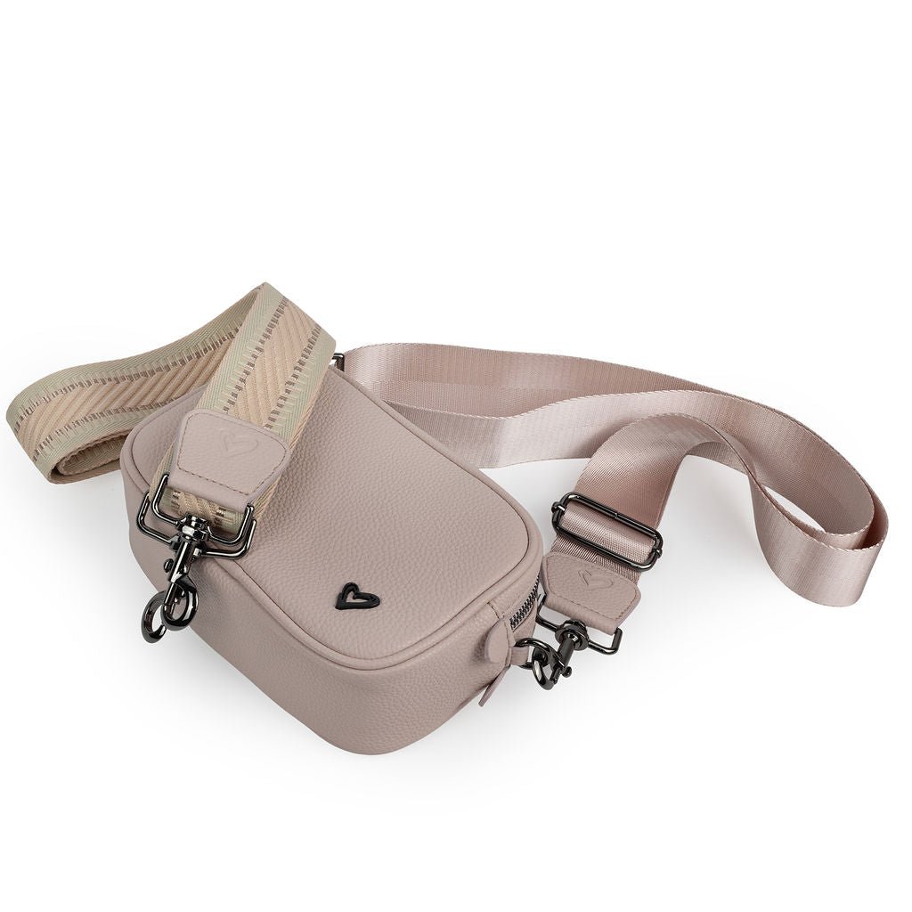 NEW: Durham Vegan Leather Crossbody - Dusty Pink preneLOVE®